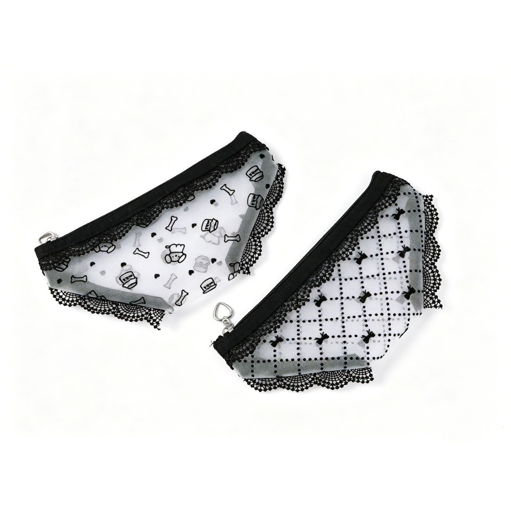 Cute Lace Mesh Storage Pouch B - огляд і ціна Cosmetic Bags