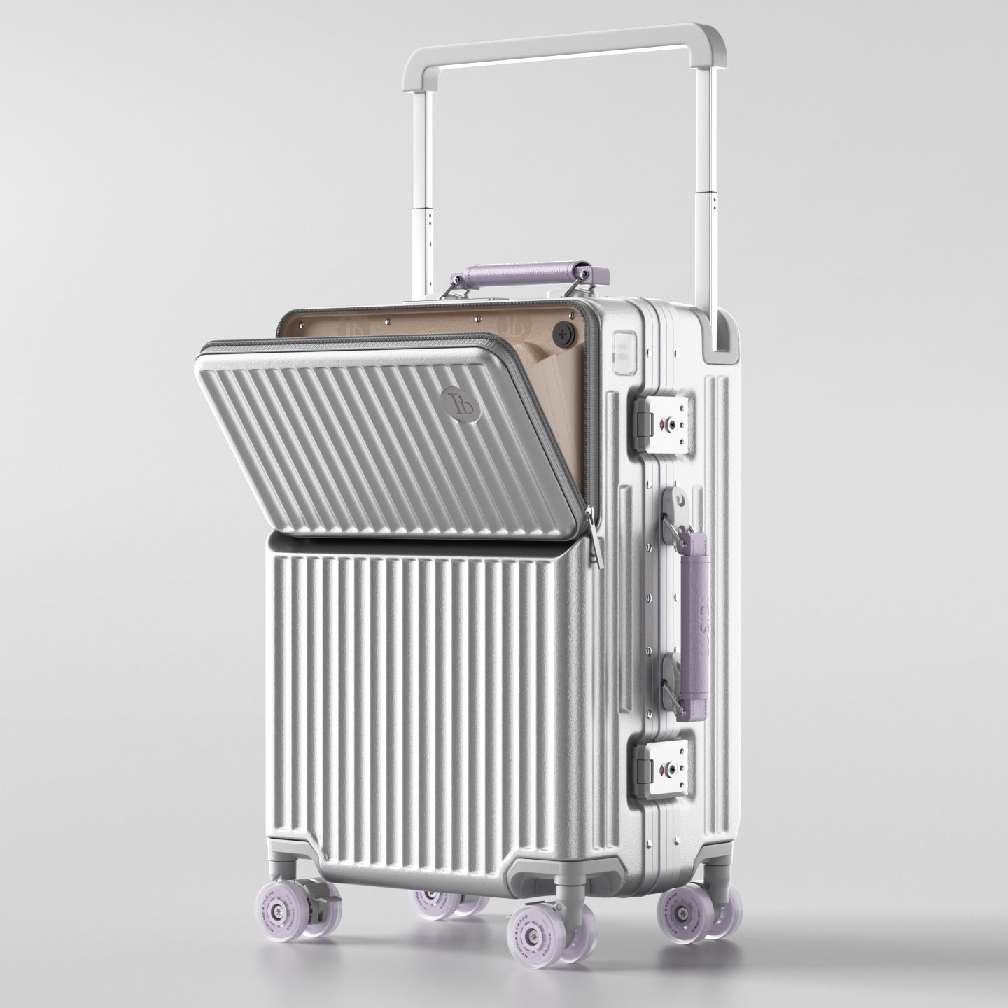 Front Opening Suitcase Wide Ha - огляд і ціна Aluminum Frame Carry On Luggage