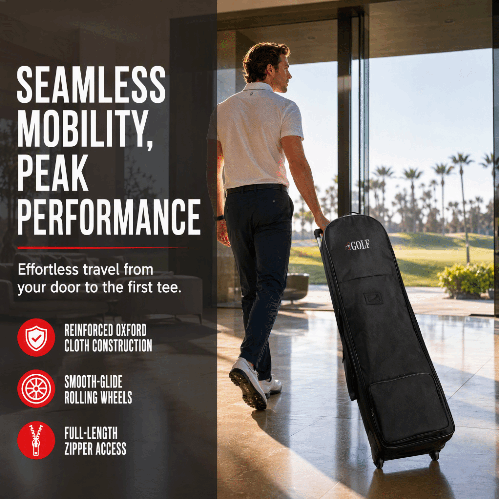 Black Golf Travel Bag Foldable - огляд і ціна Foldable Rolling Luggage Bag