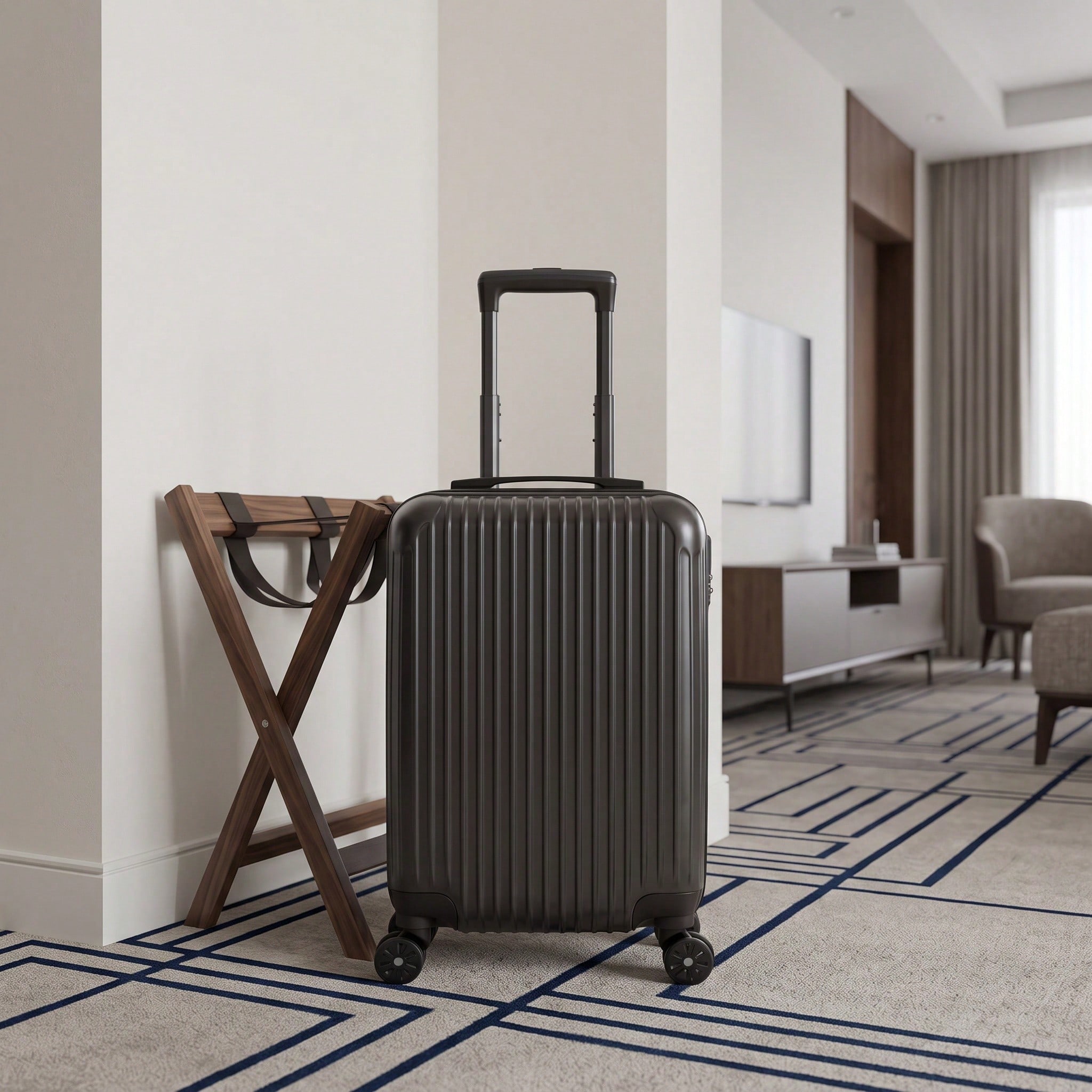 ABS Hard Shell Travel Luggage  - огляд і ціна Spinner Wheel Rolling Suitcase 20 Inch