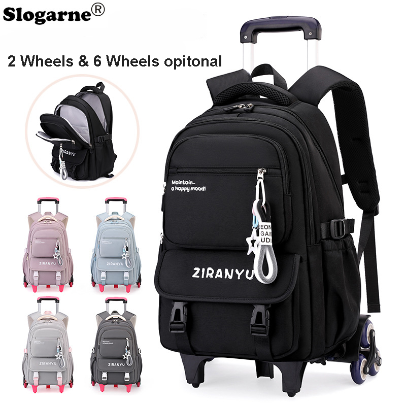 Students Trolley Backpack Kids - огляд і ціна Foldable Rolling Luggage Bag