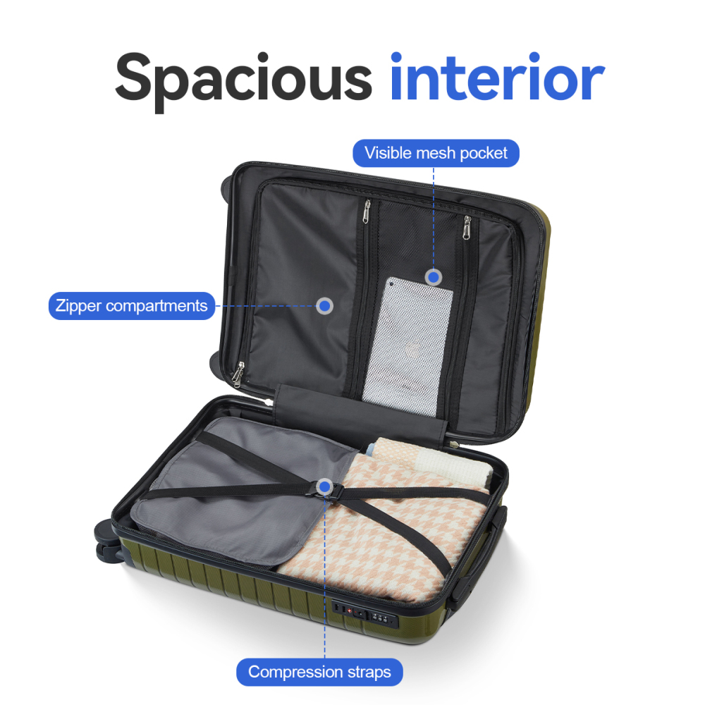 5 Piece PP Hard Shell Luggage  - огляд і ціна Foldable Rolling Luggage Bag