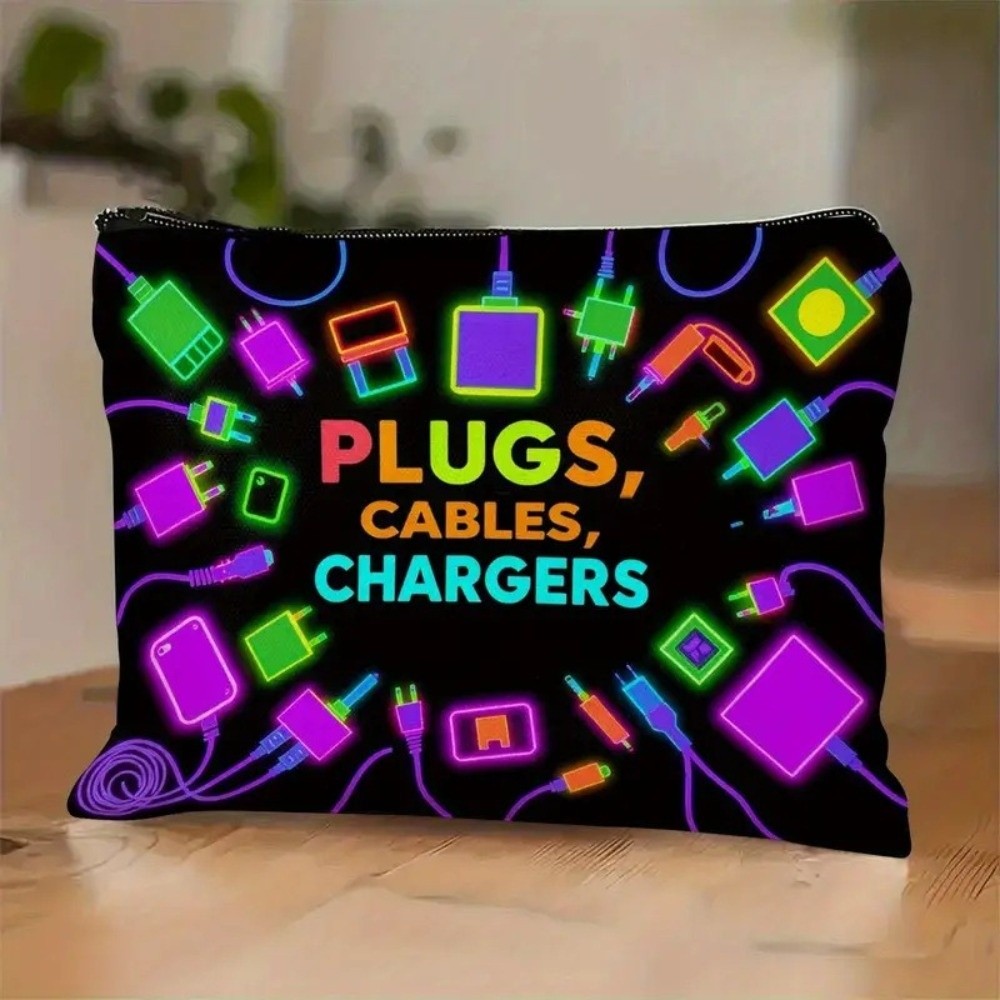 New Canvas Charger Storage Pou - огляд і ціна Cosmetic Bags