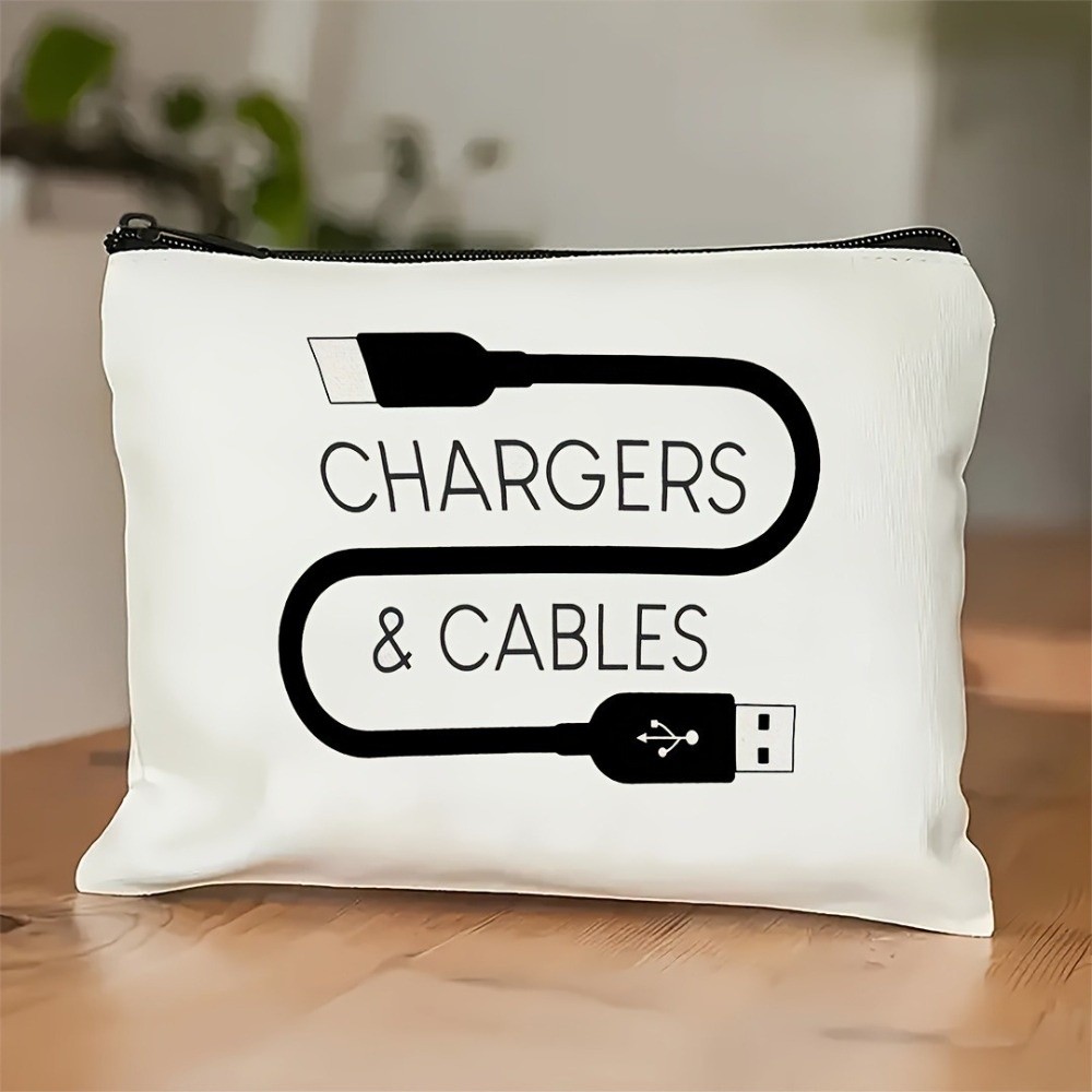 New Canvas Charger Storage Pou - огляд і ціна Cosmetic Bags